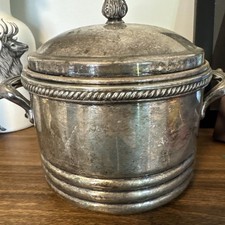 Vintage Keystone Silver-Plated  Ice Bucket- Vacuum Insulated Mud Century picture