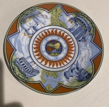 Hermès Paris Porcelain “Patchwork” Plate Regent Hong Kong 1997 Handover Rare 2 picture