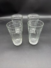 4 Longaberger “Woven Traditions” Clear 6” Tumblers picture