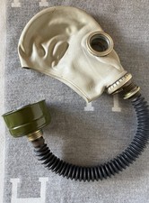 WOW VINTAGE Soviet-era military gas mask  Hose & Filter Canister $55 OBO picture