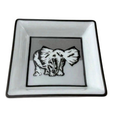 HERMES 1997 Elephant Vide Poche Mini Change Tray Ashtray Porcelain Africa w/Box picture