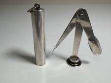 vintage sterling silver pipe tamper tool picture