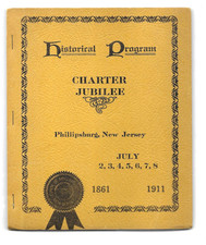 1911 Phillipsburg New Jersey Charter Jubilee Historical Program Photo Loaded D71 picture
