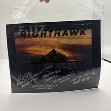 Signed Lockheed F-117 Nighthawk Pilot Print - 5 Stealth Bandit Signatures RARE picture