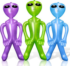 32'' Jumbo Inflatable Alien 3 Packs - Giant Inflatable Alien Props for Garden, L picture
