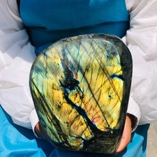 6.93LB Natural Polished Labradorite Freeform Specimen Iridescent Flash decor picture