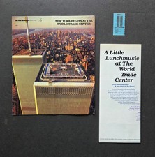 World Trade Center 1980's brochures and ticket ..... 3-pieces picture