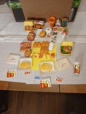 Vintage McDonalds Play Food Lot 40+ Pc Rare Paper Wrappers Boxed Apple Pie Toy picture