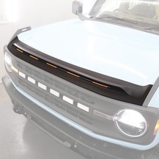 Hood Deflector with Light for Ford Bronco 2021-2026 Amber Light Bug Deflector... picture