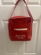 VINTAGE  TWA Red Shoulder Bag picture
