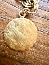 1969 Gold Filled Charm Bracelet Wells Retro May Pageant slippery rock university picture