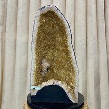 21.69LB Natural citrine geode cluster quartz crystal cathedrals specimen healing picture