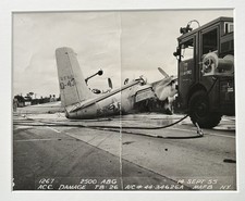 1955 USAF A-26/B-26 Invader Crash Original Photos Mitchel AFB NY 44-34626 picture