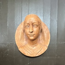 Vintage Renaissance Circular Terracotta Medallion Wall Hanging Decor Good picture