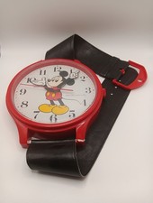 Mickey Mouse Lorus Wrist Watch Shape Wall Clock Vintage 38in Disney Official picture