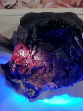 Black Rose Fluorite Specimen 874g Pakistan UV-Reactive  picture