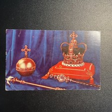 Vintage Postcard Coronation Regalia The Crown Of England picture