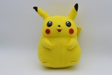 VTG 1990s Pokemon Pikachu Round Plush Stuffed Toy Yellow Soft Doll Japan 17cm picture