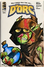 D'orc 1 - Blank Sketch Variant Cover w/Original Art by Tamimi +Remarked COA Dorc picture