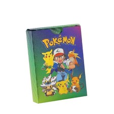 Pokemon Card Foil Laser Color PACK 55 CARDS TCG GX Vmax GX Card Charizard Rare picture