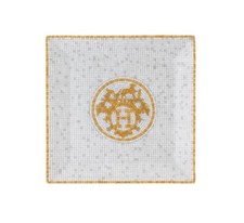 NEW HERMES MOSAIQUE AU 24 GOLD SQUARE NO. 5 PLATE #P026045P BRAND NIB SAVE$ F/SH picture
