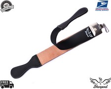 Professional Barber Real Leather Strop Straight Razor Sharpening Shaving Belt picture