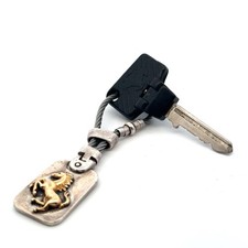 Vintage Ferrari Sterling Silver .925 14k Keychain With Folding Testarossa Key picture