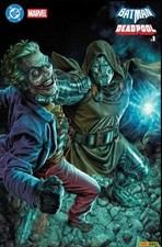 BATMAN / DEADPOOL #1 MEXICAN EDITION LEE BERMEJO MATTE GLOW-IN-THE-DARK LTD 100 picture