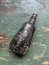 Antique 18th/19th Century Shot Flask/Powder Horn - Paper Mache picture