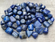 Grade A++ Lapis Lazuli Tumbled Stone, 0.65-1.5 Inch Lapis Crystal,Wholesale Bulk picture