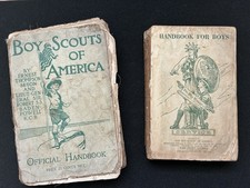 Vintage Boy Scouts of America Official Handbook & Handbook for Boys BSA Lot of 2 picture