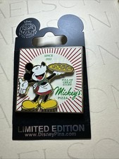 Disney Pin LE 750 Mickey WOD NYC Mickey’s Pizza Full Of Great Stuff 2006 picture