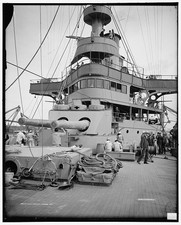 Photo:U.S.S. Maryland Forward Deck Battleship 1905 picture
