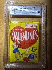 VINTAGE 1959 TOPPS Bazooka FUNNY VALENTINES 5 CENT WAX PACK  FACTORY SEALED picture