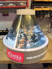 RARE Vintage COORS Rocky Mountains Hanging LAMP picture