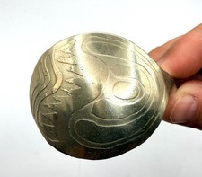 VINTAGE SIGNED INUIT BIRD MOTIF SPOON BRACELET P SANTOS picture