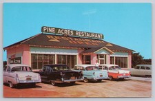 Postcard PINE ACRES RESTAURANT Laurinburg, N. C. picture